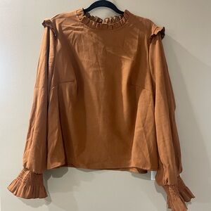 Rust colored Suede Blouse